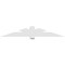 Ekena Millwork Kennewick Architectural Grade PVC Gable Bracket, 84"W x 14"H x 6"D x 6"F, 4/12 Pitch GBP084X14X0606KEN00 - alternate 2